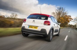Citroen C3, 67 plate, rear, action